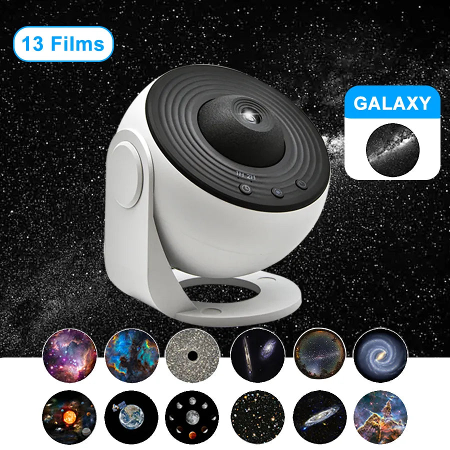 13-In-1 Galaxy Planetarium Projector Lamp als Sfeervolle Nachtlamp