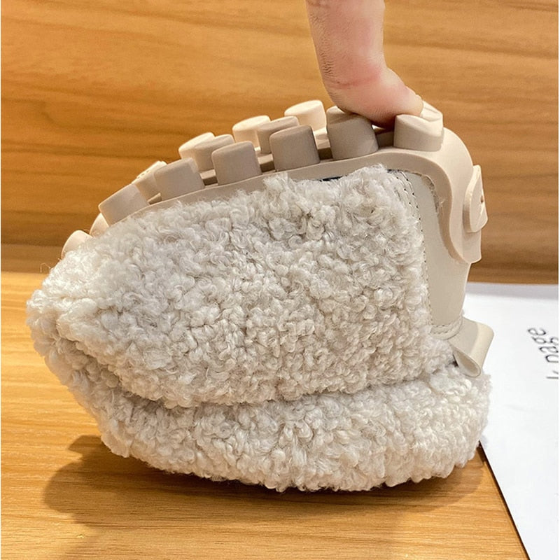 Flauschige Loafer Hausschuhe