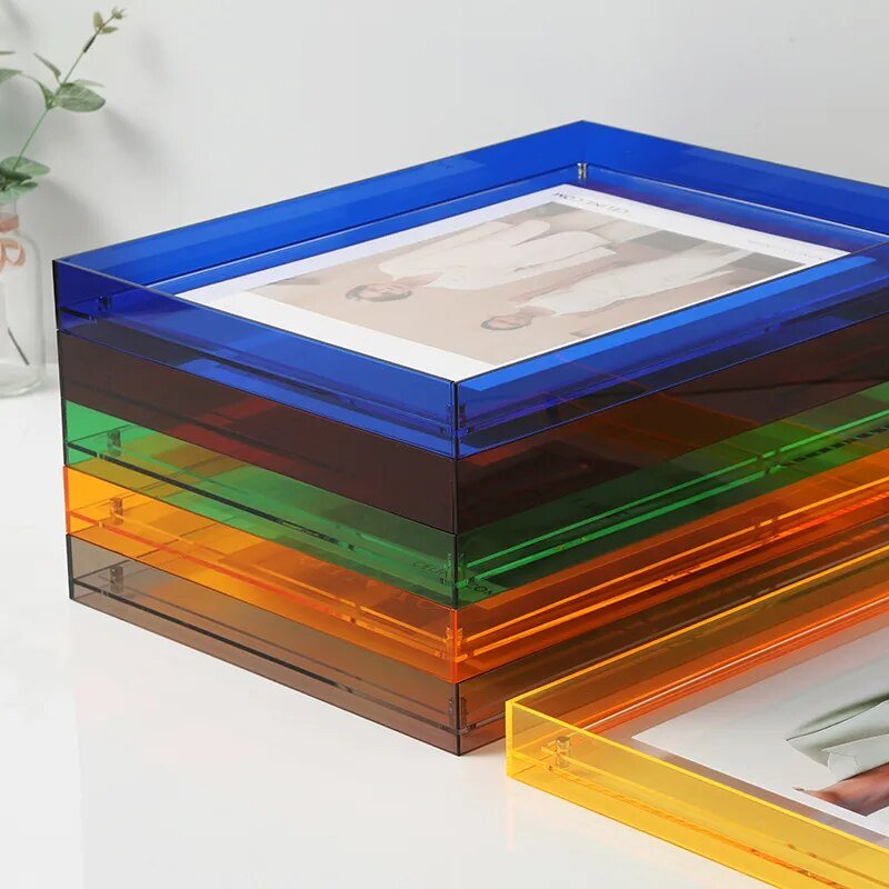 ColorFrame - Decoratieve Fotolijst van Levendig Gekleurd Transparant Acryl voor Modern Stijlvol Interieur