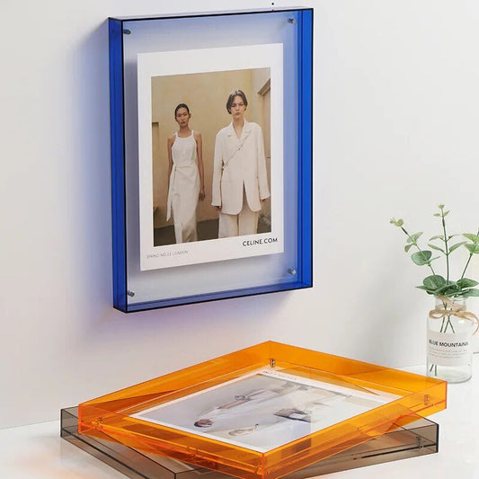 ColorFrame - Decoratieve Fotolijst van Levendig Gekleurd Transparant Acryl voor Modern Stijlvol Interieur