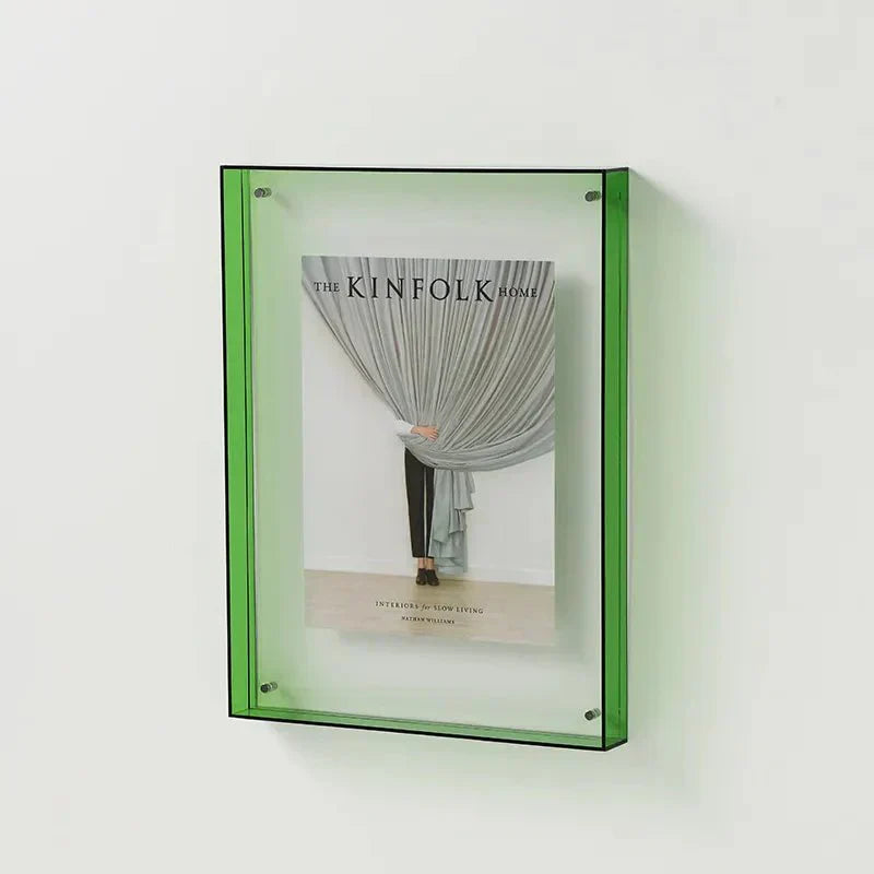 ColorFrame - Decoratieve Fotolijst van Levendig Gekleurd Transparant Acryl voor Modern Stijlvol Interieur