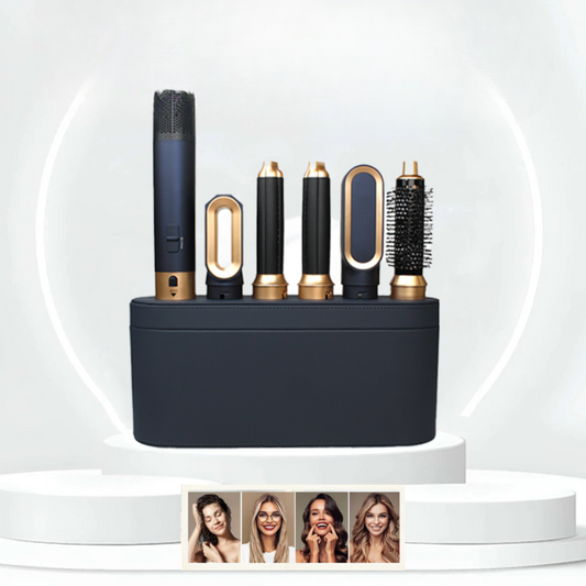 5-in-1 Glow Multi Haarstyler met Krachtige 1000W Ionische Technologie met Föhn, Stijler, Kruller en meer