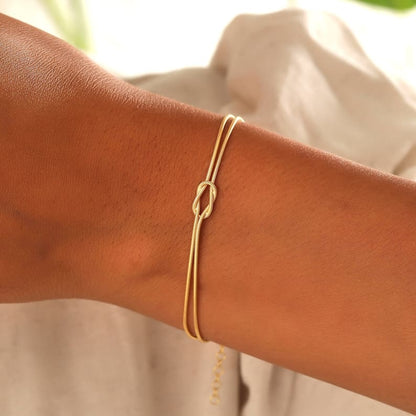 Vahla - Minimalistische Knoop Armband