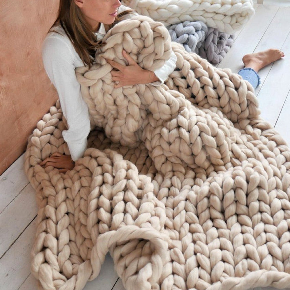 DIY Chunky XL 1000 gram Wol Garen om een Heerlijk Zachte Deken van te Breien