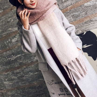 Lorena Cashmere Grote Sjaal met Plaid en Slierten voor Complete Warmte en een Finishing Touch Accessoire